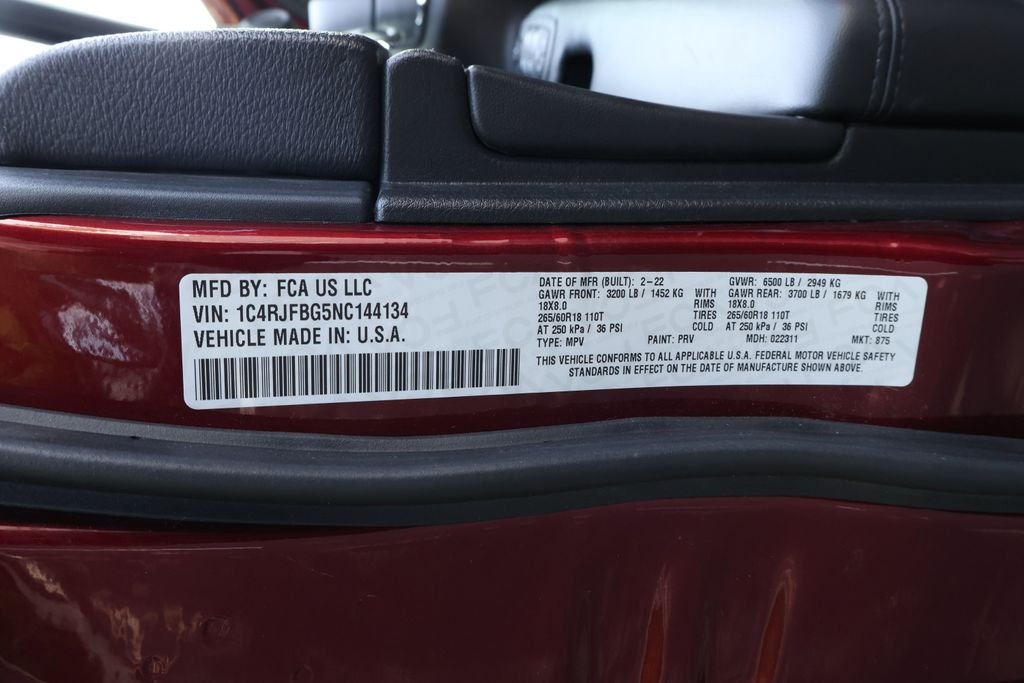 Used 2022 Red Jeep Limited image 53