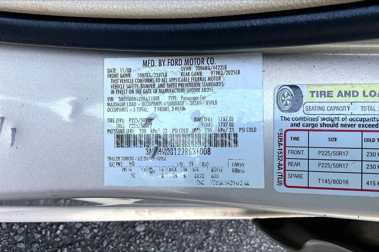 Used 2009 Tuxedo Black Metallic Mercury Premier image 30
