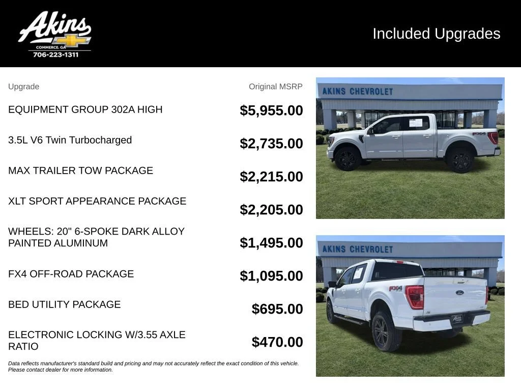 Used 2022 White Ford XLT image 5