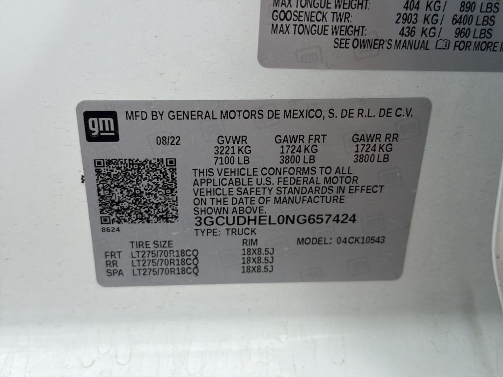 Used 2022 White Chevrolet ZR2 image 35