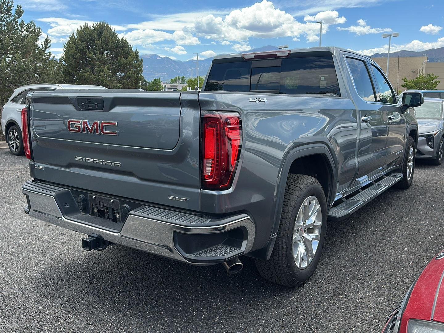Used 2021 Satin Steel Metallic GMC SLT image 3