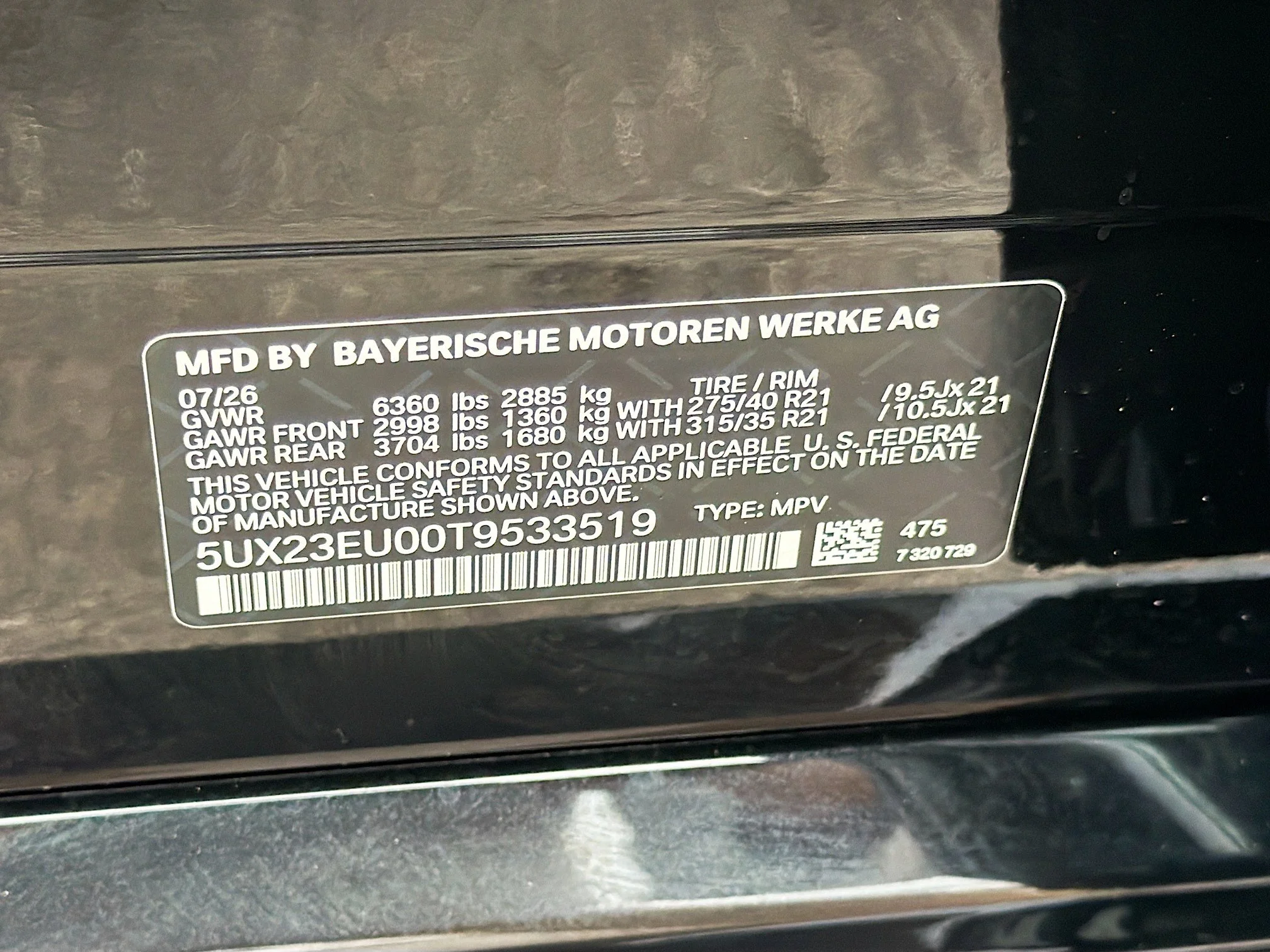New 2026 Black Sapphire Metallic BMW xDrive40i image 43