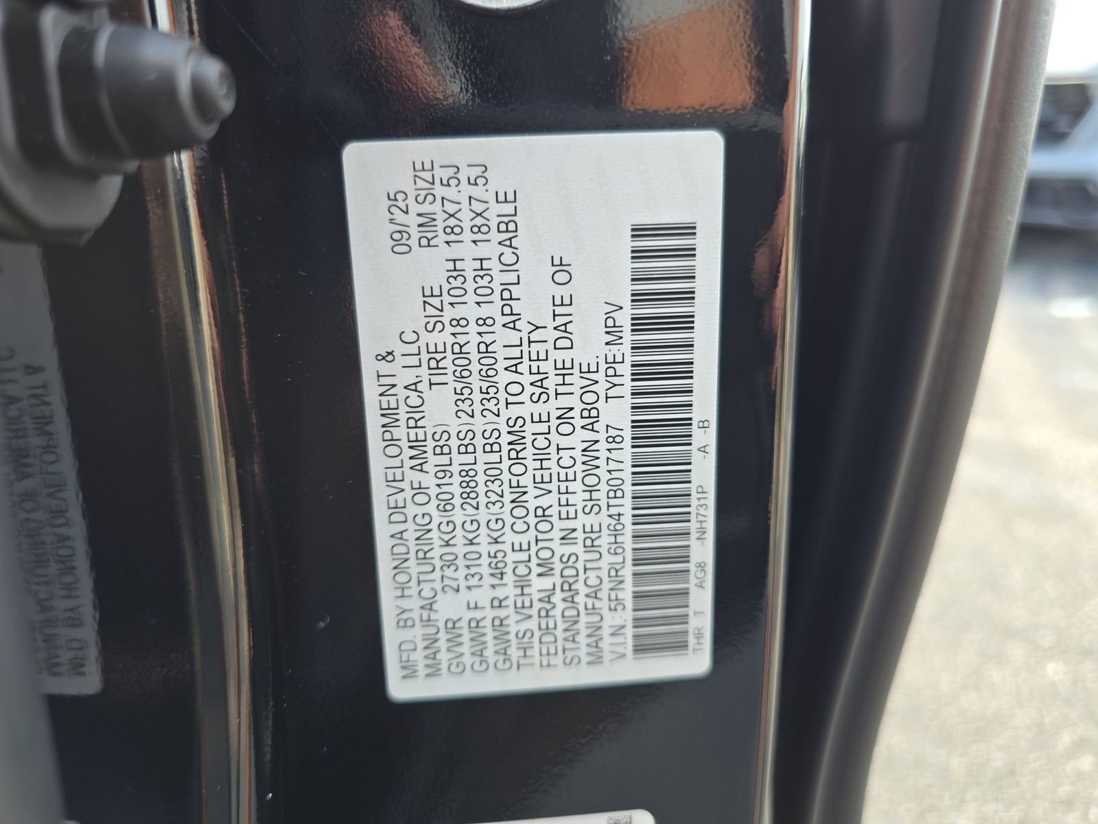 2026 Honda Odyssey EX-L - Photo 31