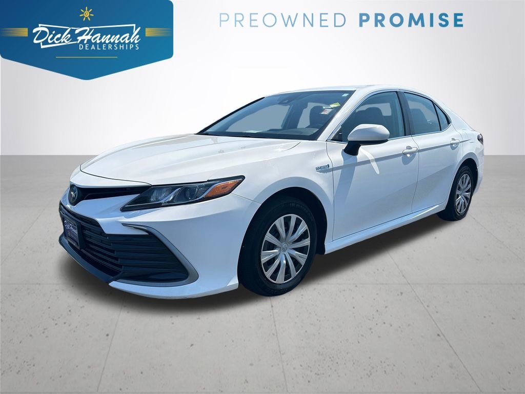 Used 2021 White Toyota LE image 1