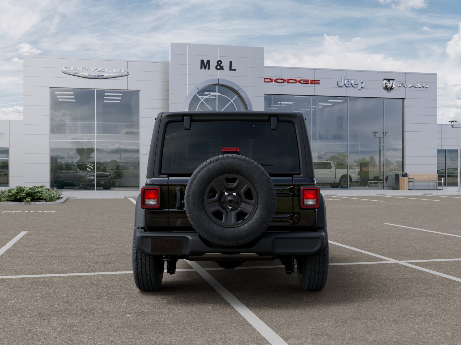 New 2026 Black Clear-Coat Exterior Paint Jeep 4-Door Sport image 26