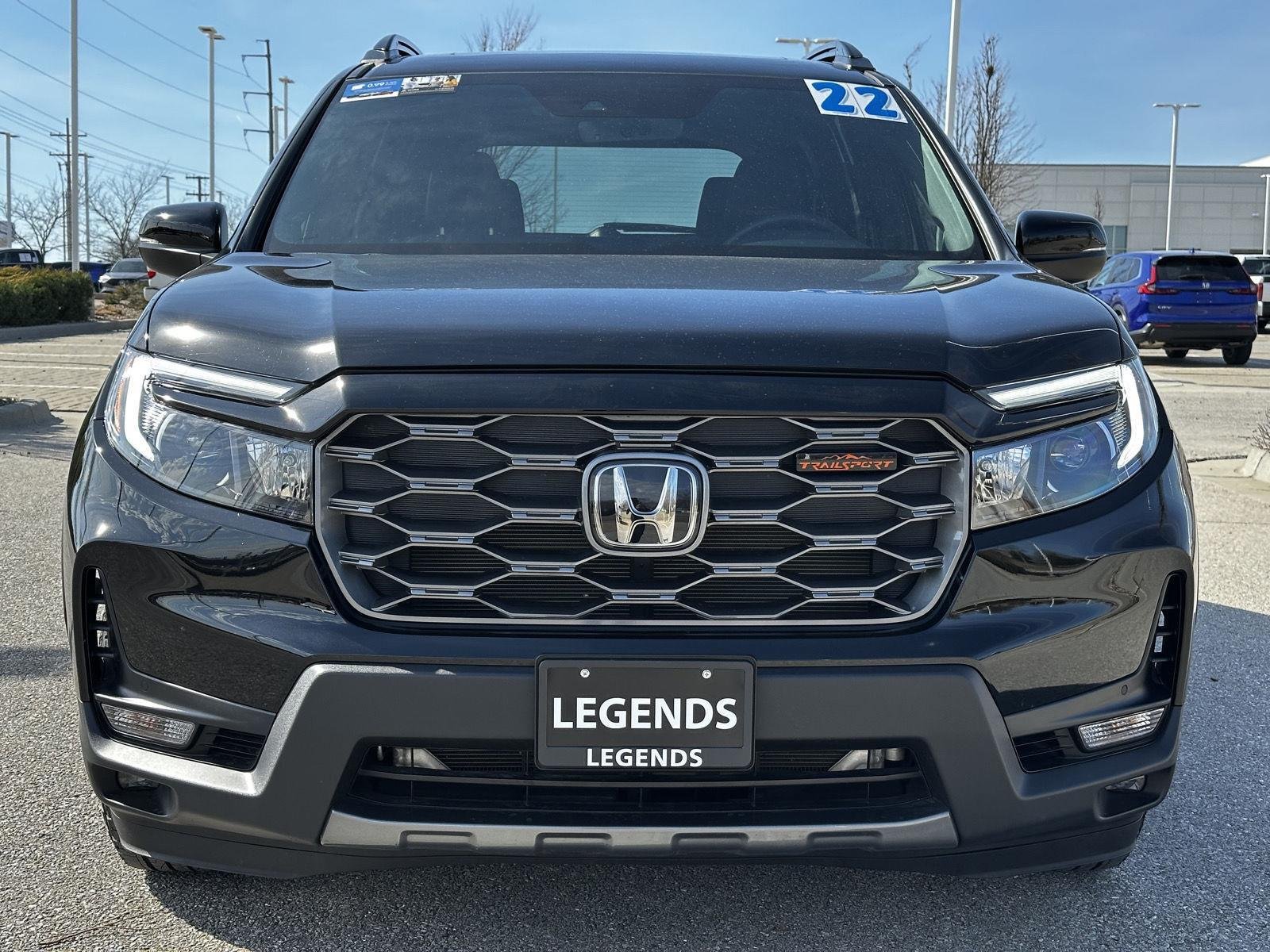 Certified 2022 Honda Passport TrailSport with VIN 5FNYF8H62NB032756 for sale in Kansas City