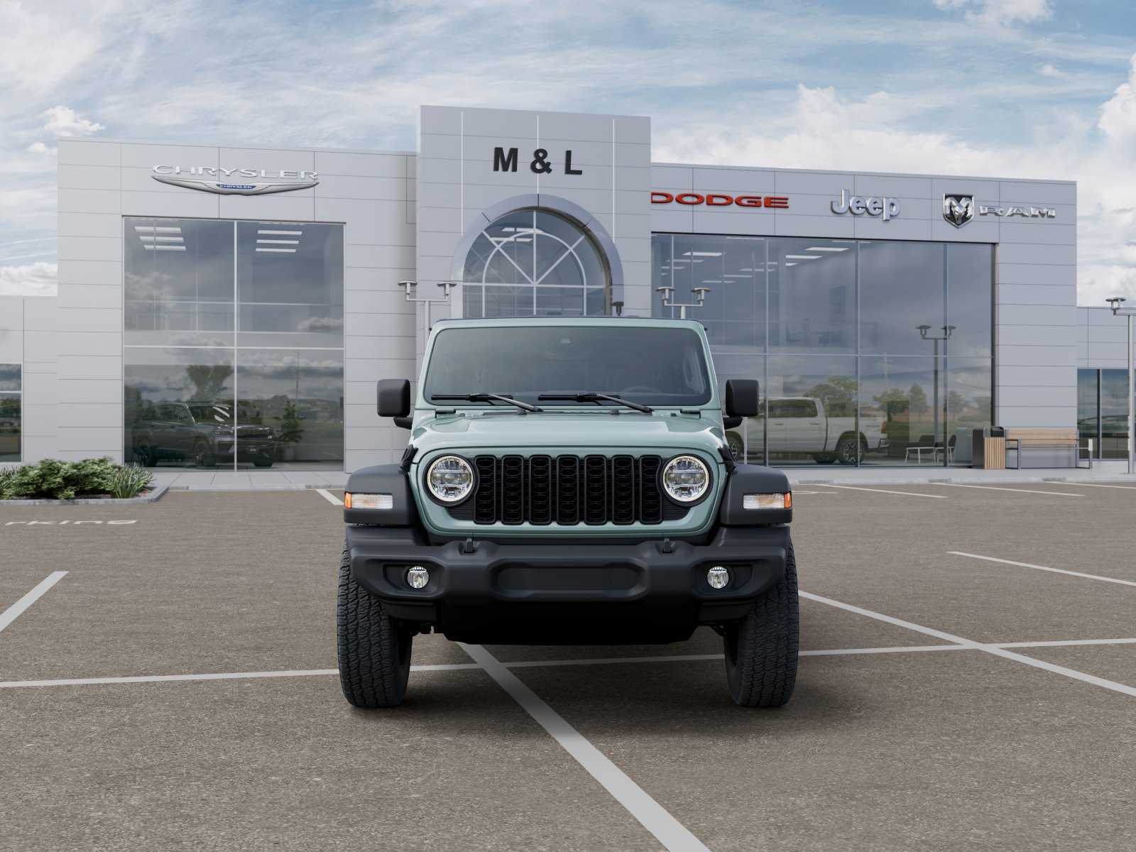 New 2026 Earl Clear-Coat Exterior Paint Jeep 4-Door Sport S 4x4 image 32
