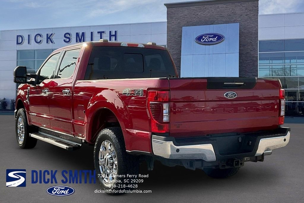 Certified Used 2022 Red Metallic Ford Lariat image 4
