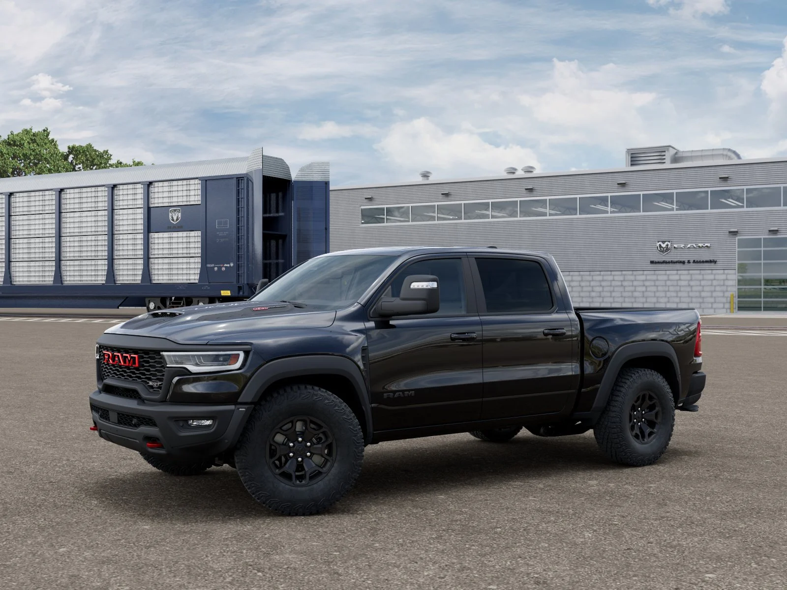 New 2027 Diamond Black Crystal Pearlcoat RAM TRX image 1