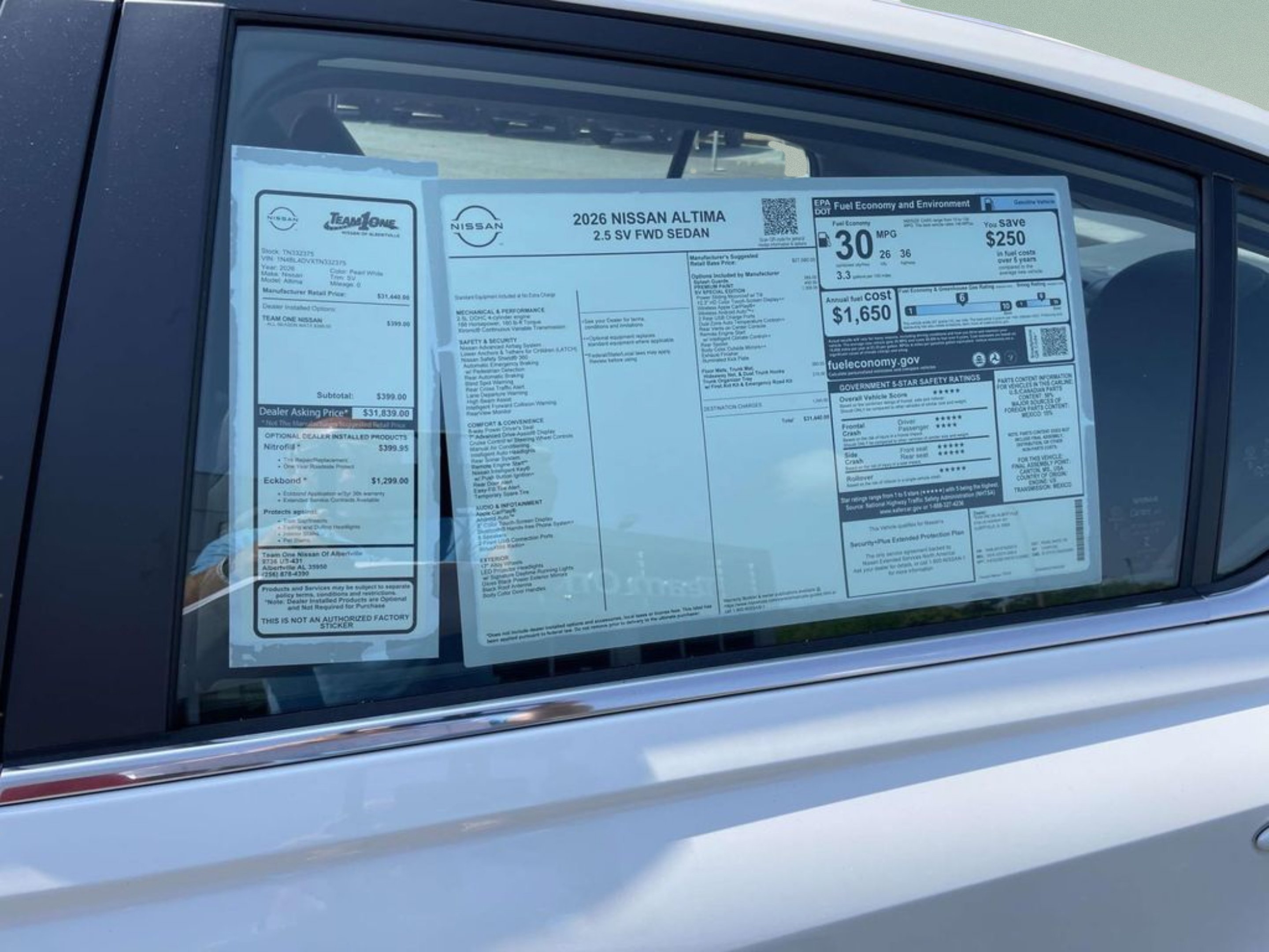 New 2026 Pearl White TriCoat Nissan 2.5 SV image 27