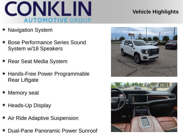 Used 2024 White Frost Tricoat GMC Denali Ultimate image 2