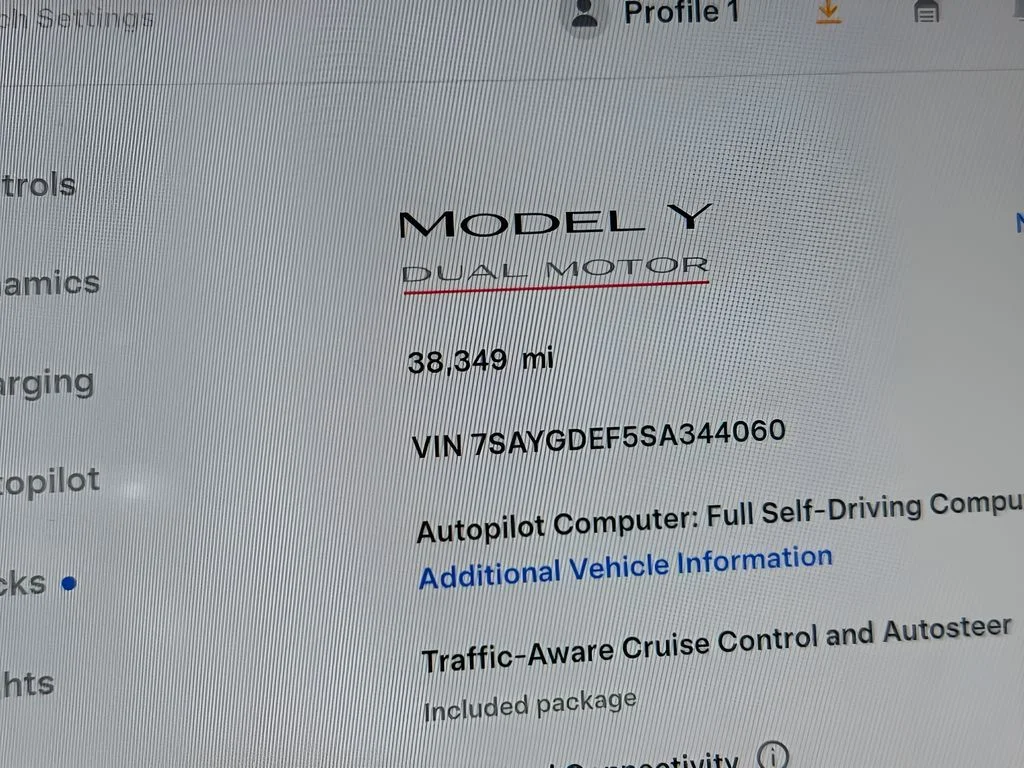Used 2025 White Tesla Performance image 19