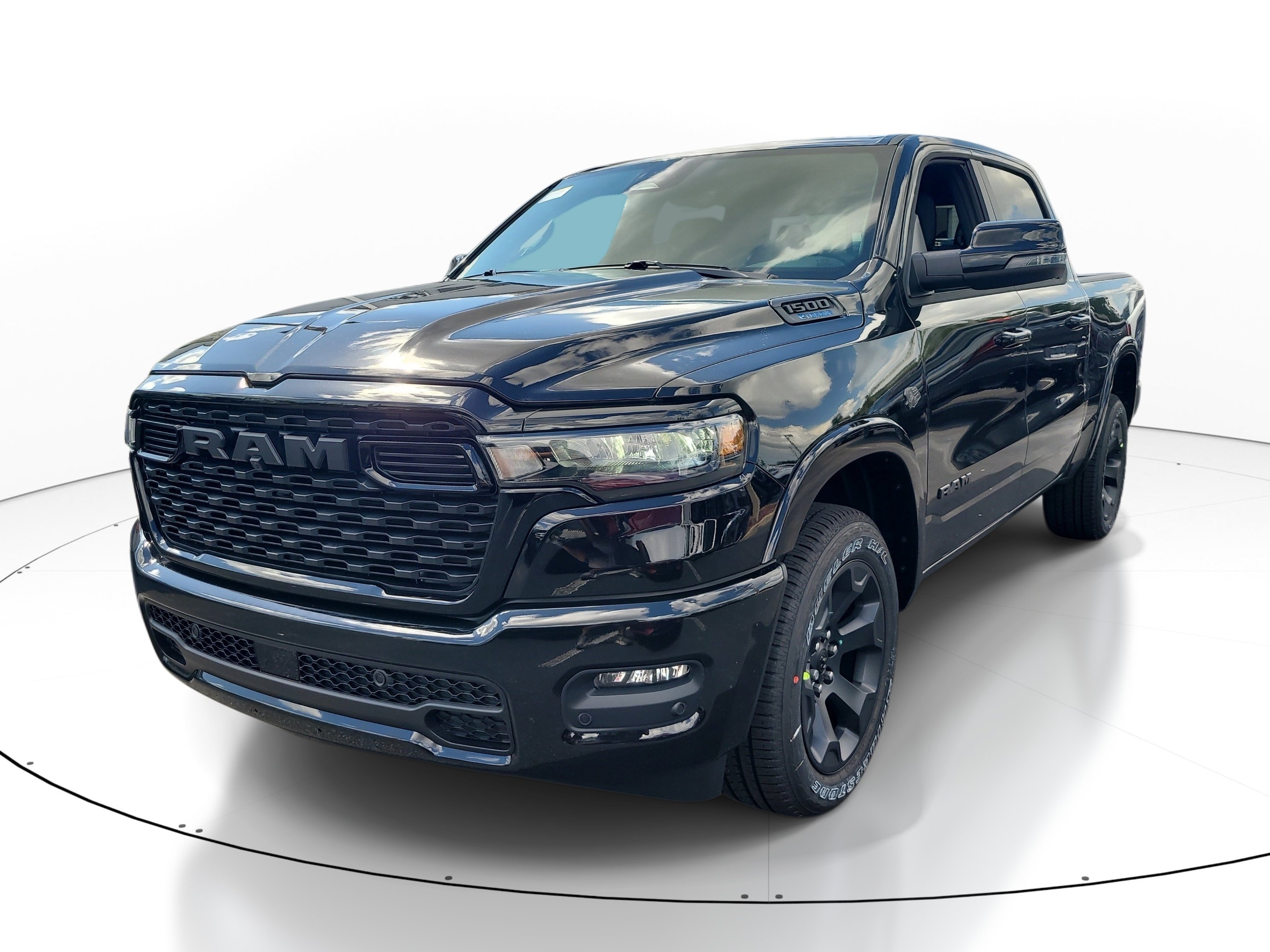 New 2027 Diamond Black Crystal Pearl-Coat Exterior Paint RAM Big Horn image 4