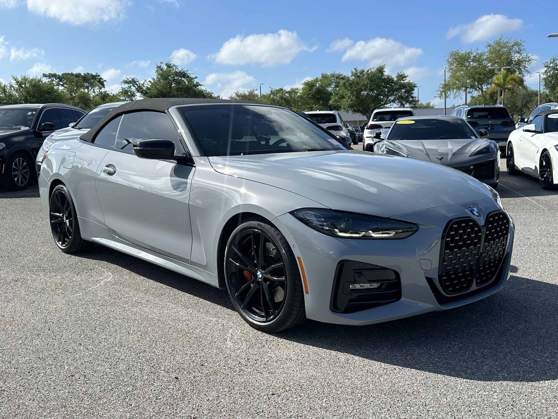 Gray (Brooklyn Grey Metallic) 2023 BMW 4 Series 430i Convertible RWD Convertible Rear-Wheel Drive