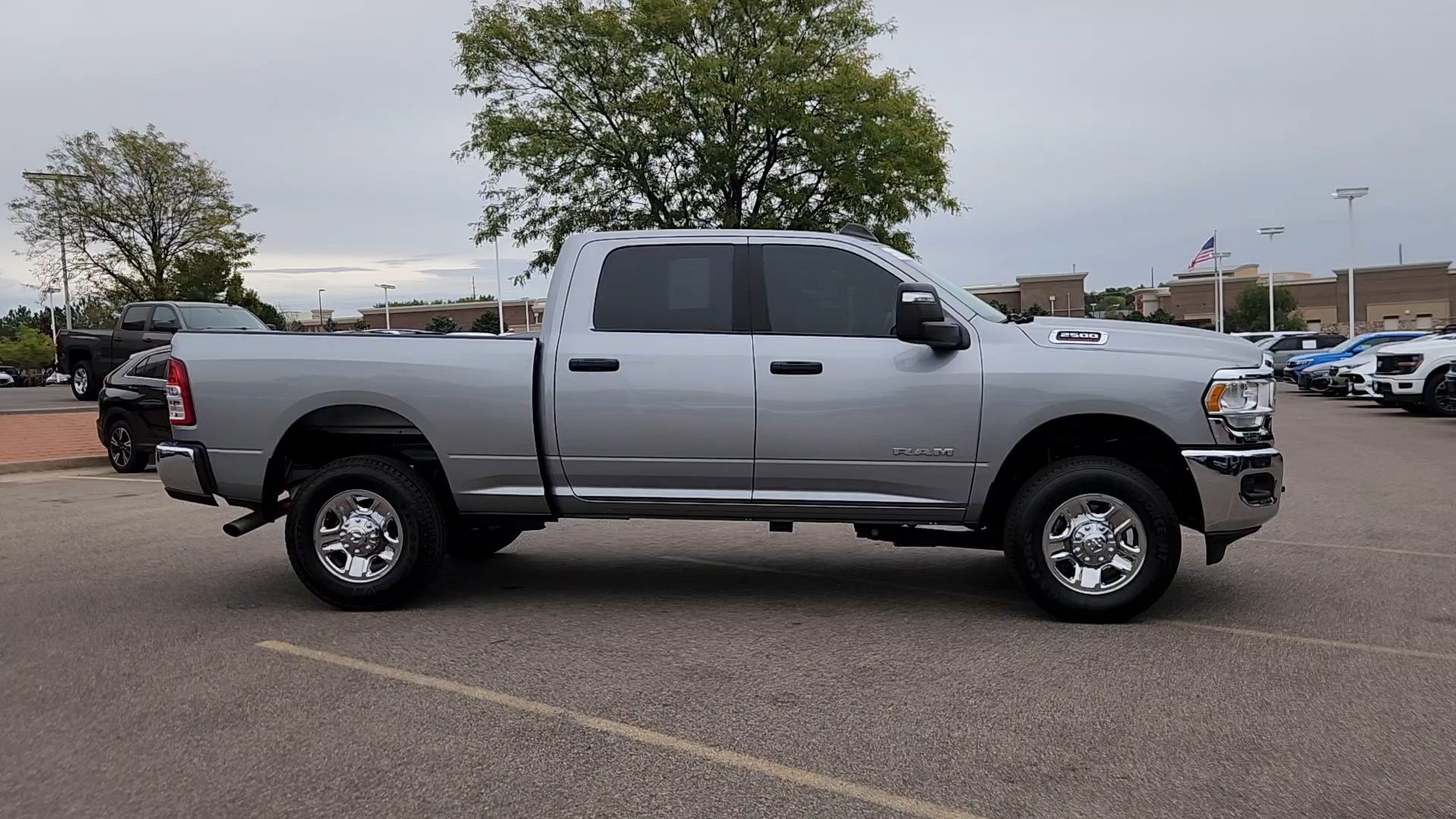 Used 2024 Billet Silver Metallic Clearcoat Ram Big Horn image 10