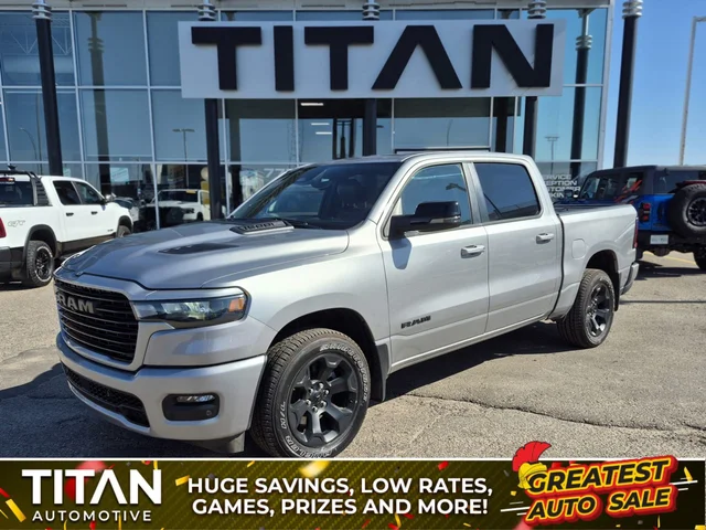 2025 Ram 1500 Sport 4x4*3.0L I6 | Htd Seats | Nav | Htd Wheel | Tow Pkg | Adaptive Cruise | Remote Start