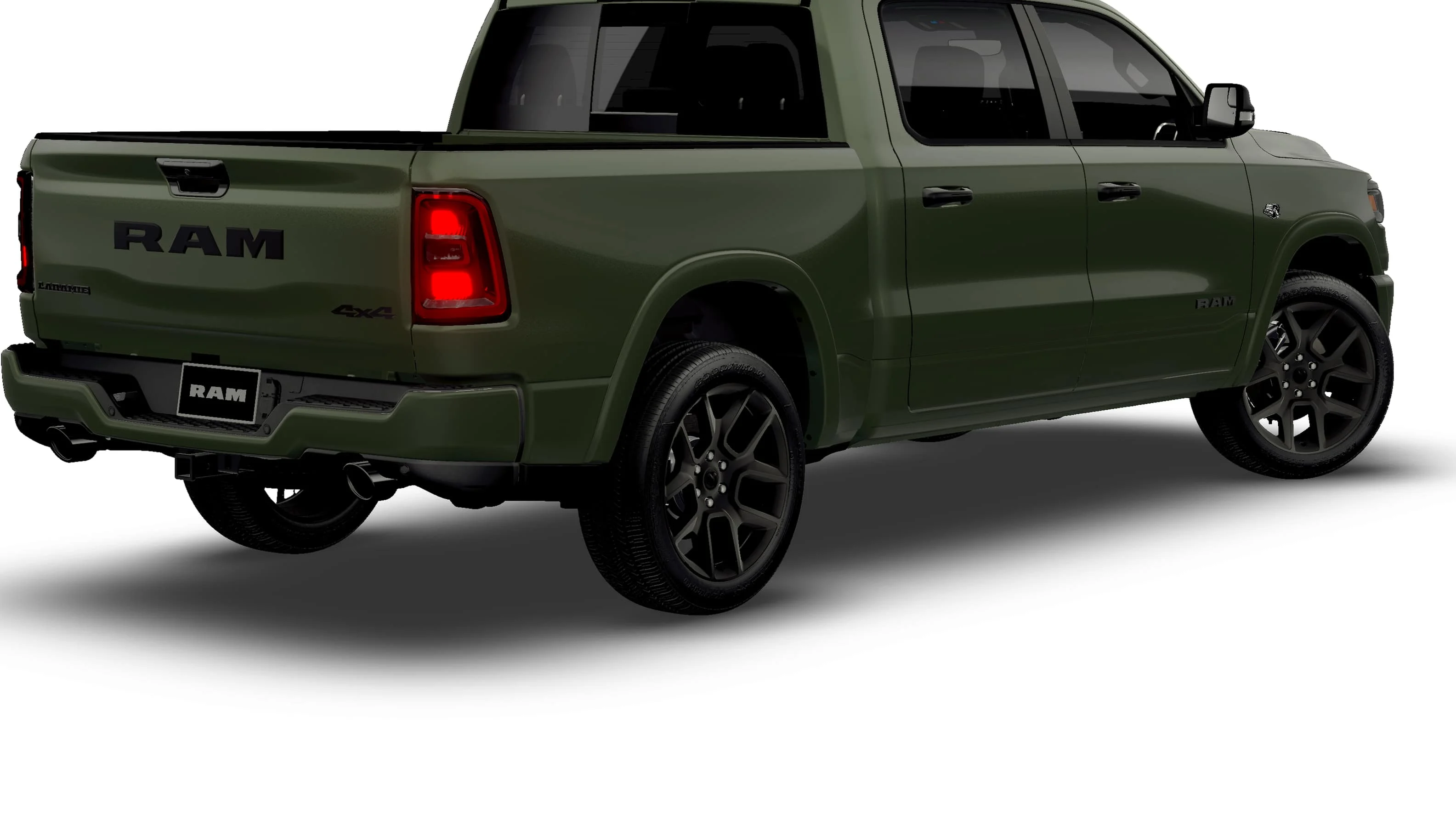New 2026 Serrano-Green Metallic Exterior Paint RAM Laramie image 14