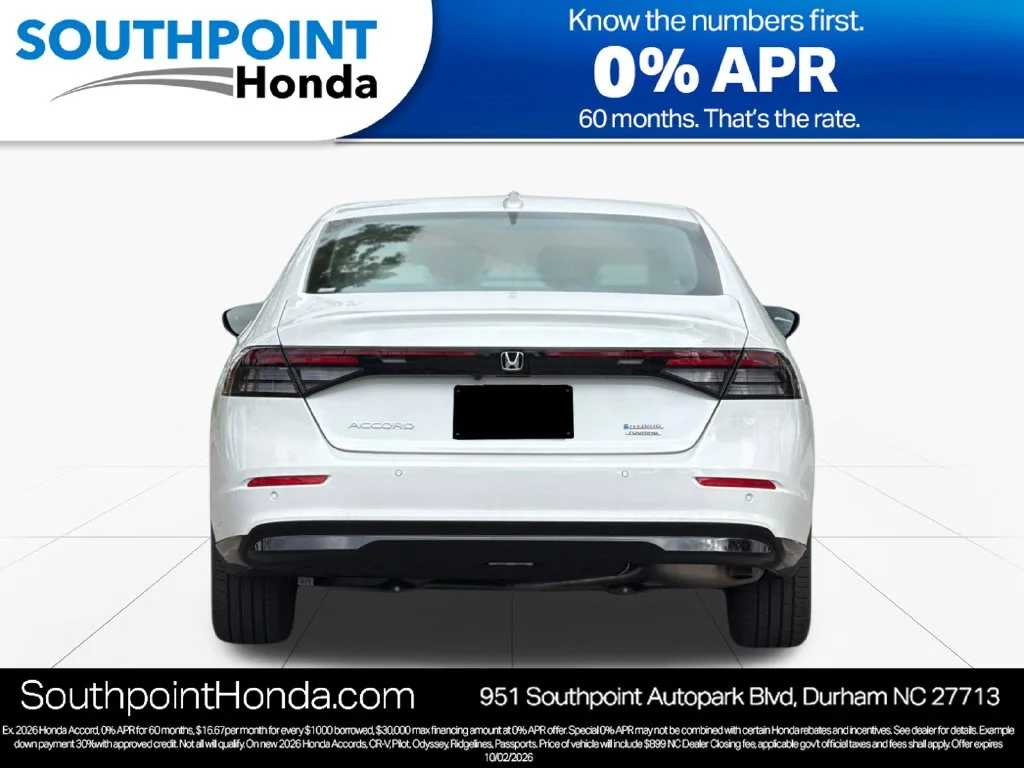 New 2026 Platinum White Pearl Honda Touring image 5
