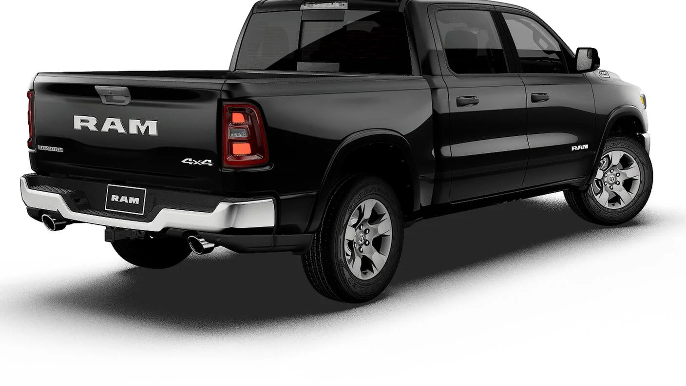 New 2027 Diamond Black Crystal Pearl-Coat Exterior Paint RAM BIG HORN image 2