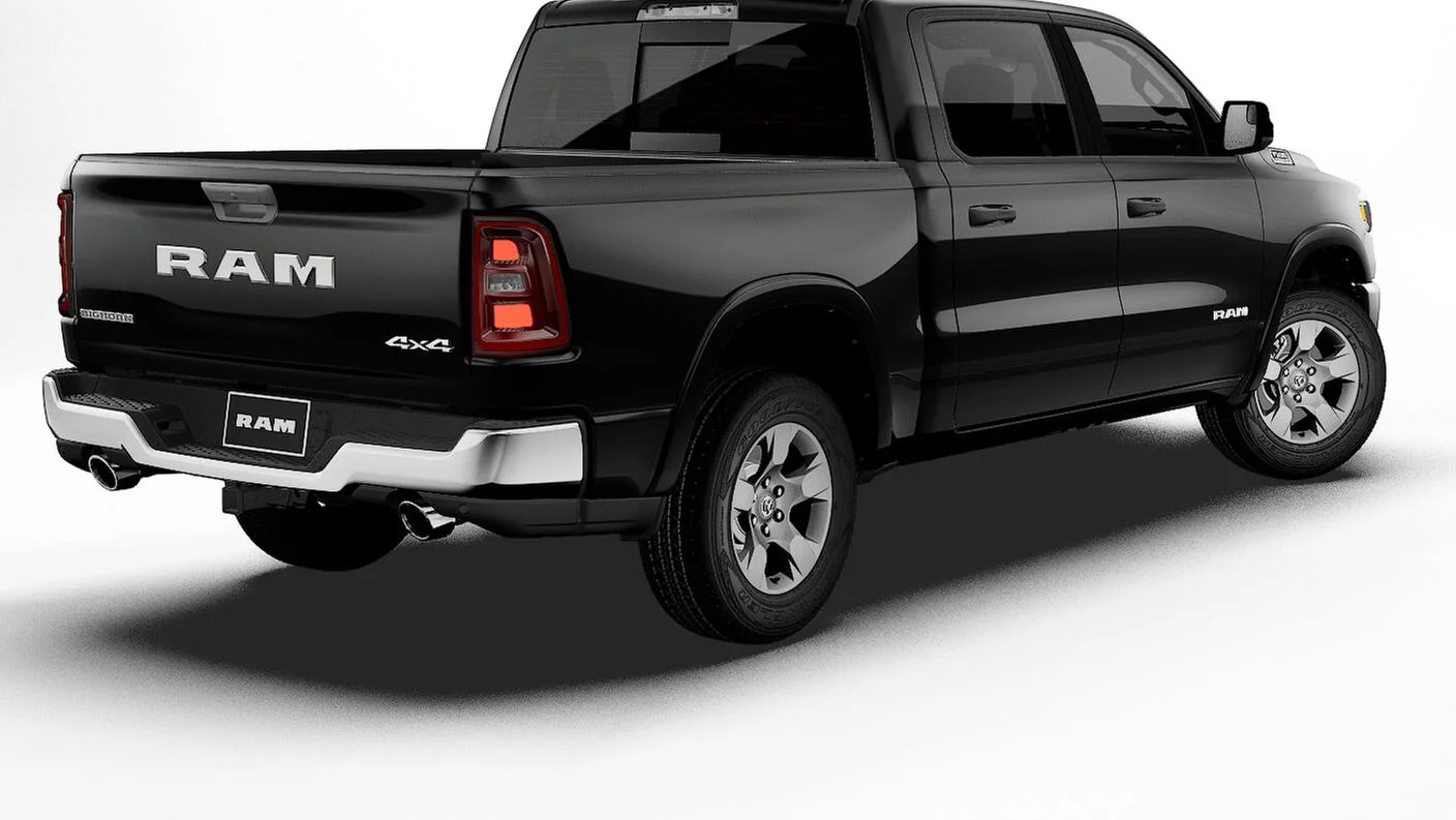 New 2027 Diamond Black Crystal Pearl-Coat Exterior Paint RAM BIG HORN image 2