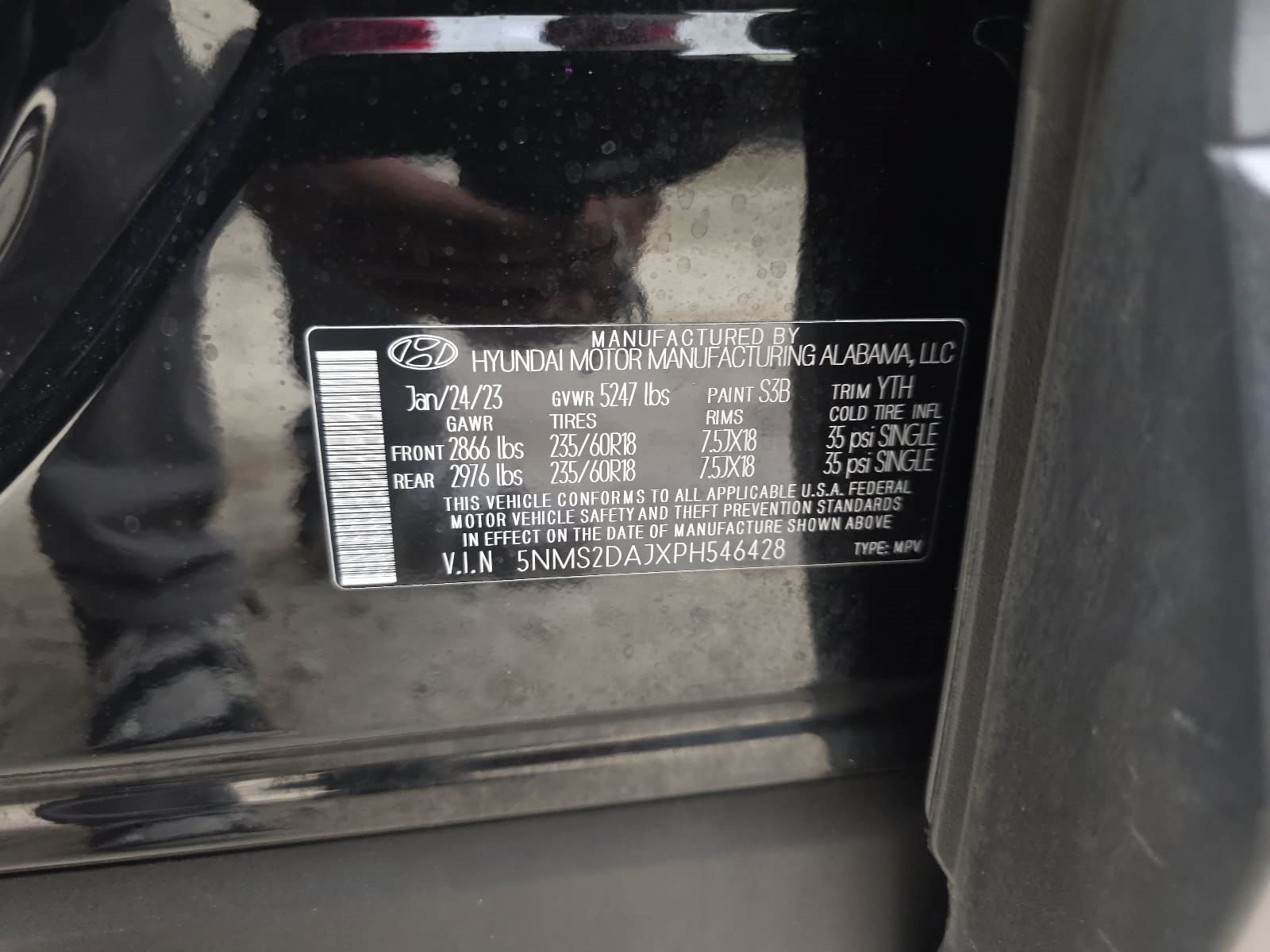 Used 2023 Twilight Black Hyundai SEL image 29