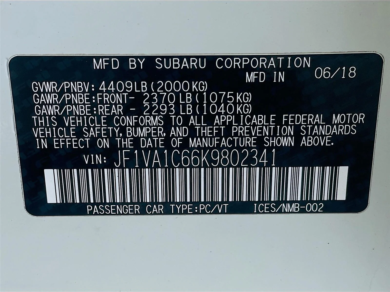Used 2019 Crystal White Pearl Subaru Premium image 35