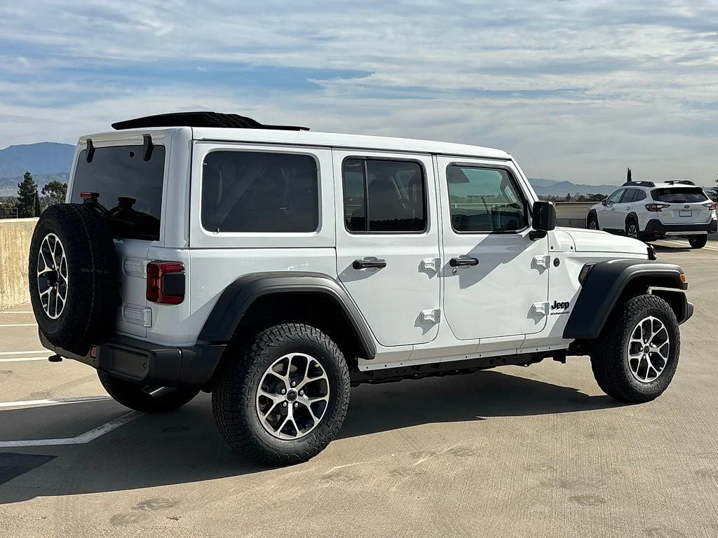 New 2026 Bright White Clear Coat Jeep 4-Door Sport S 4x4 image 3