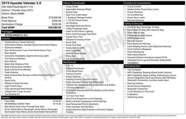 Used 2019 Gray Hyundai 2.0 image 35