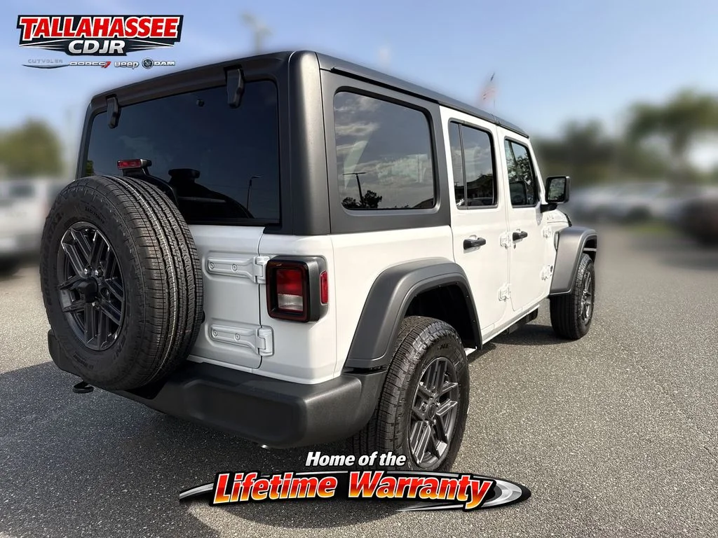 New 2026 Bright White Clear-Coat Exterior Paint Jeep Sport S image 3