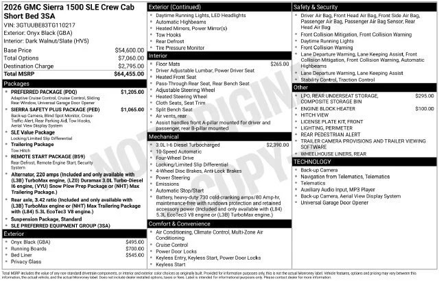 Certified Used 2026 Onyx Black GMC SLE image 37