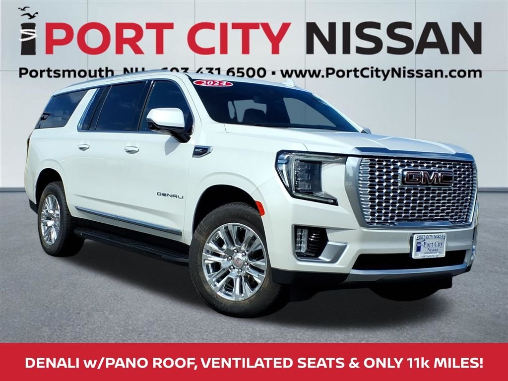 Used 2024 White Frost GMC Denali w/panoramic sunroof image 1