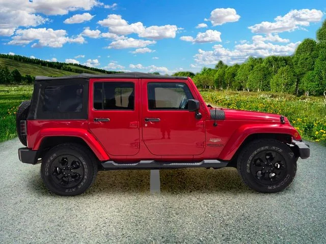 Used 2015 Red Jeep Unlimited Sahara image 7