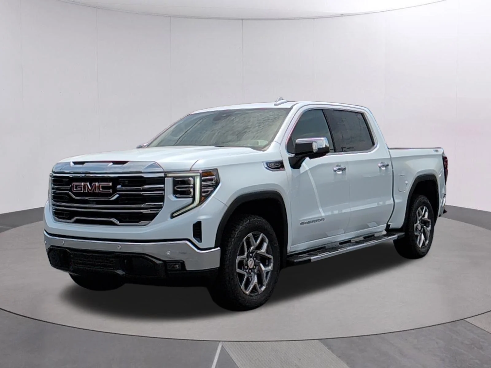 New 2026 Glacier White Tricoat GMC SLT image 1