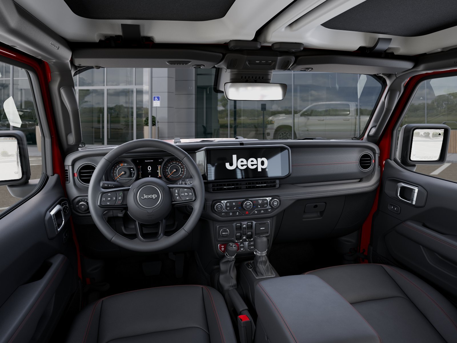 New 2026 Firecracker Red Clear-Coat Exterior Paint Jeep Rubicon X 4-Door image 14