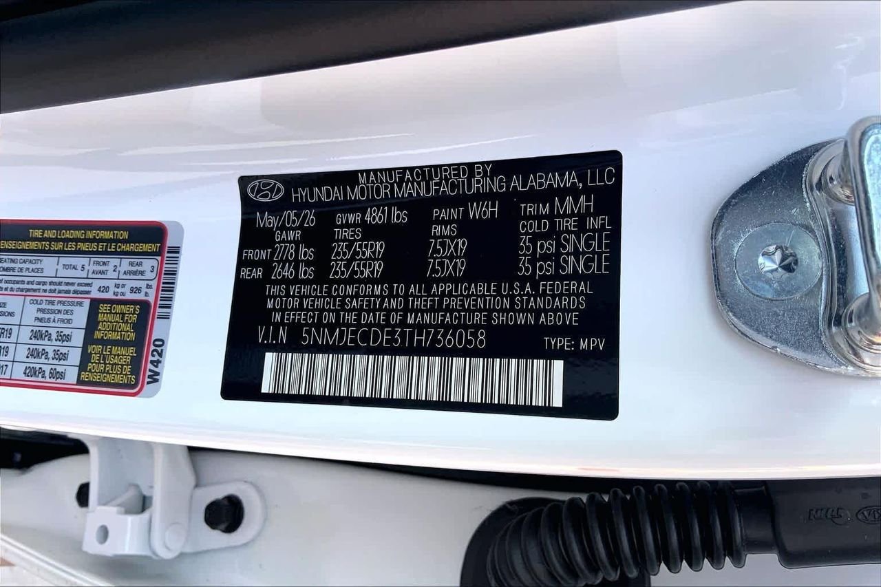 New 2026 Serenity White Pearl Hyundai Limited AWD image 18