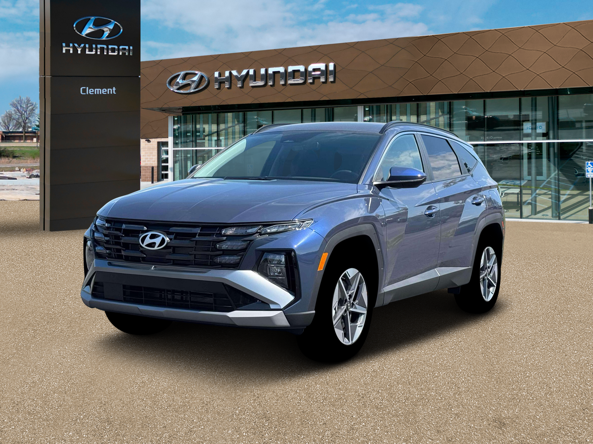 New 2026 Blue Hyundai SEL Plus AWD image 1