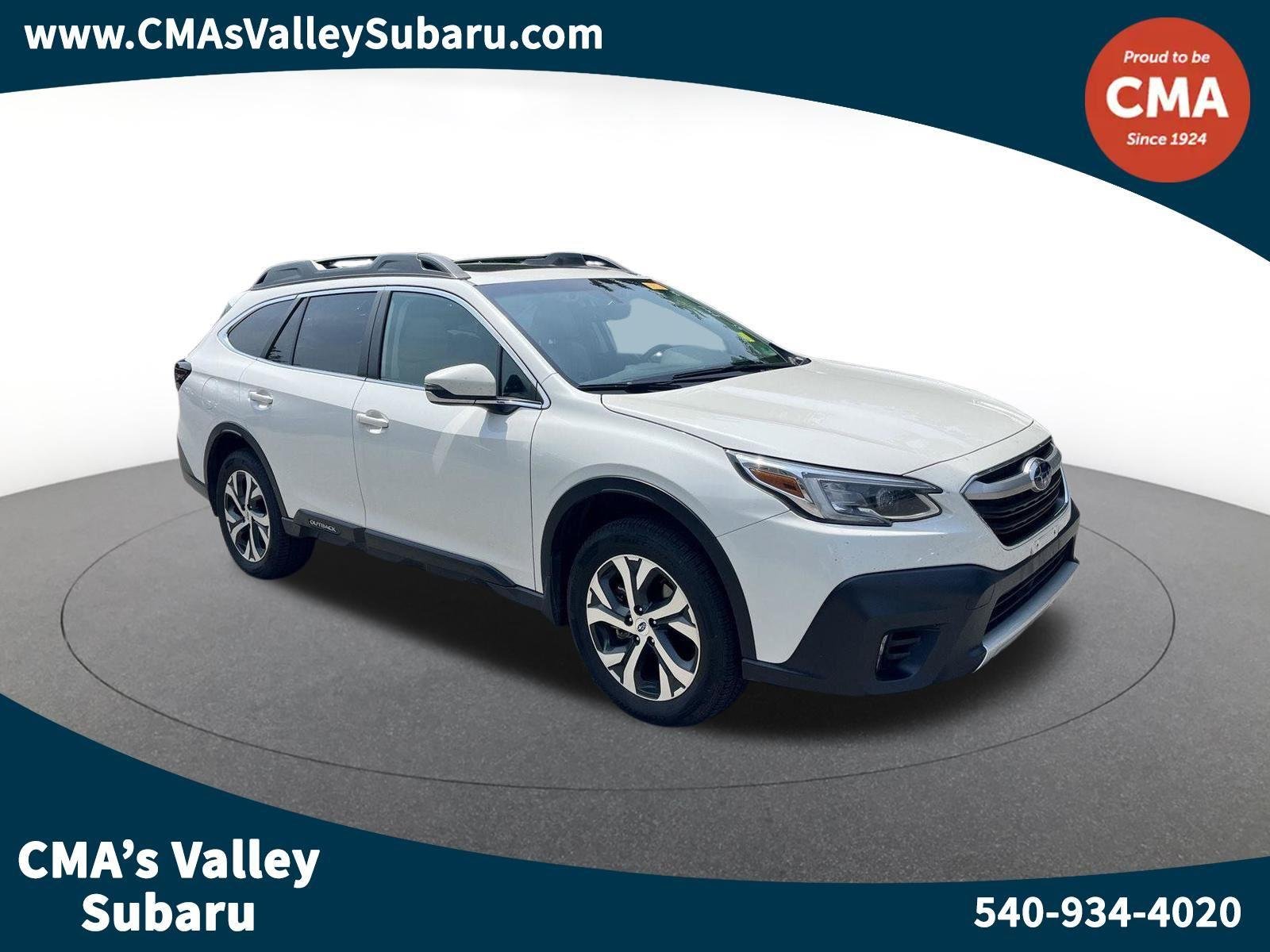 Used 2022 Crystal White Pearl Subaru Limited image 1