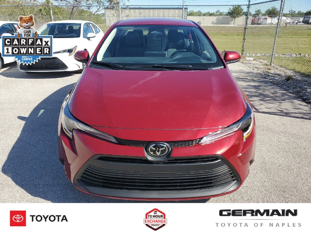 Certified Used 2025 Red Toyota LE image 3
