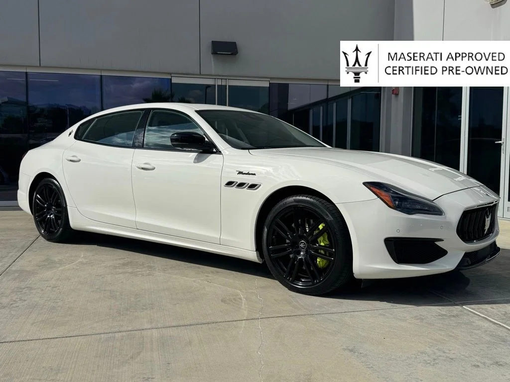 Certified Used 2022 Bianco Maserati Modena image 1