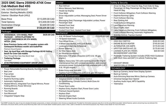 Certified Used 2025 Sterling Metallic GMC AT4X image 41
