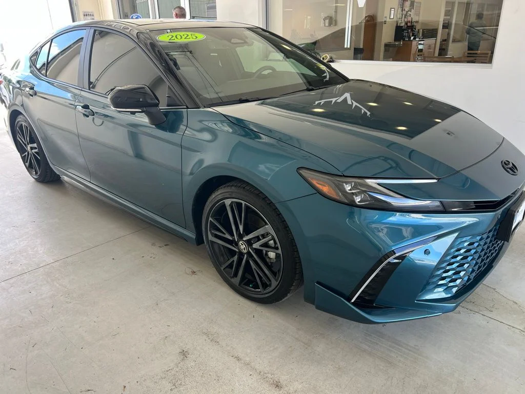 Certified Used 2025 Midnight Black Metallic Toyota XSE image 1