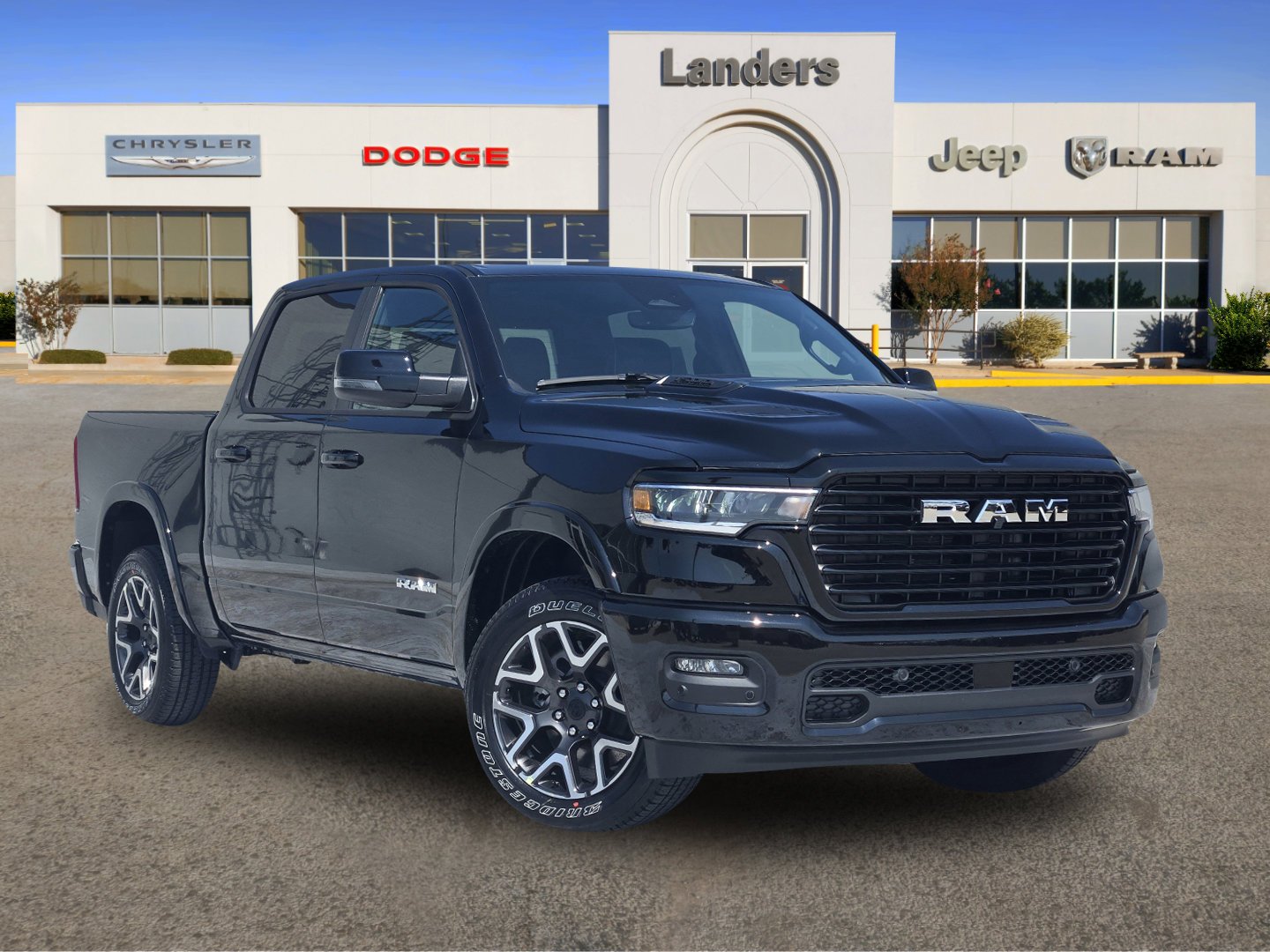 New 2026 Diamond Black Crystal Pearl-Coat Exterior Paint RAM Laramie image 1