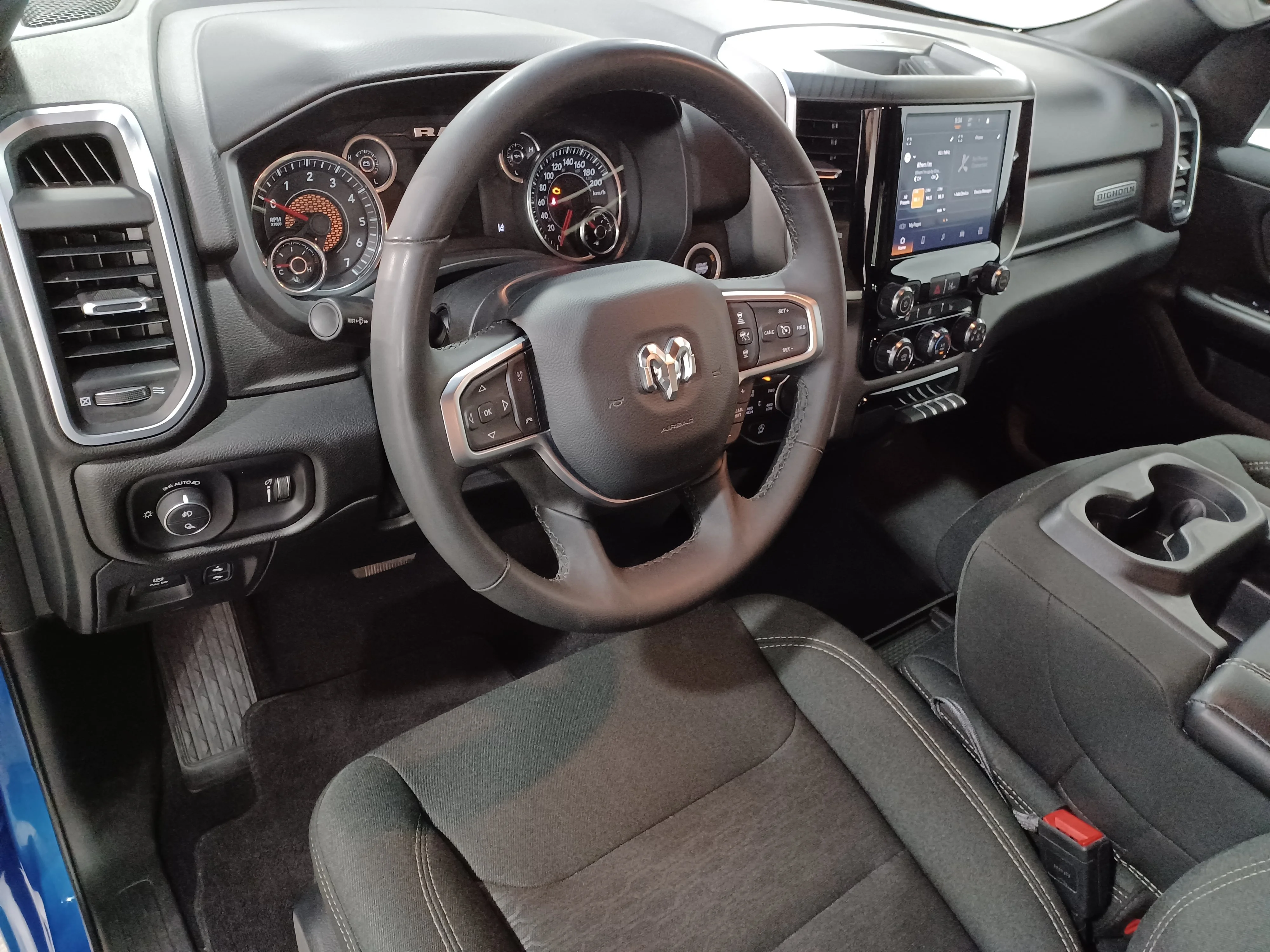 Certified Used 2025 Hydro Blue Pearl Ram Big Horn 4x4*6 Pass | Adaptive Cruise | Remote Start | Htd Seats | Htd Wheel | Lane Keep Assist image 11