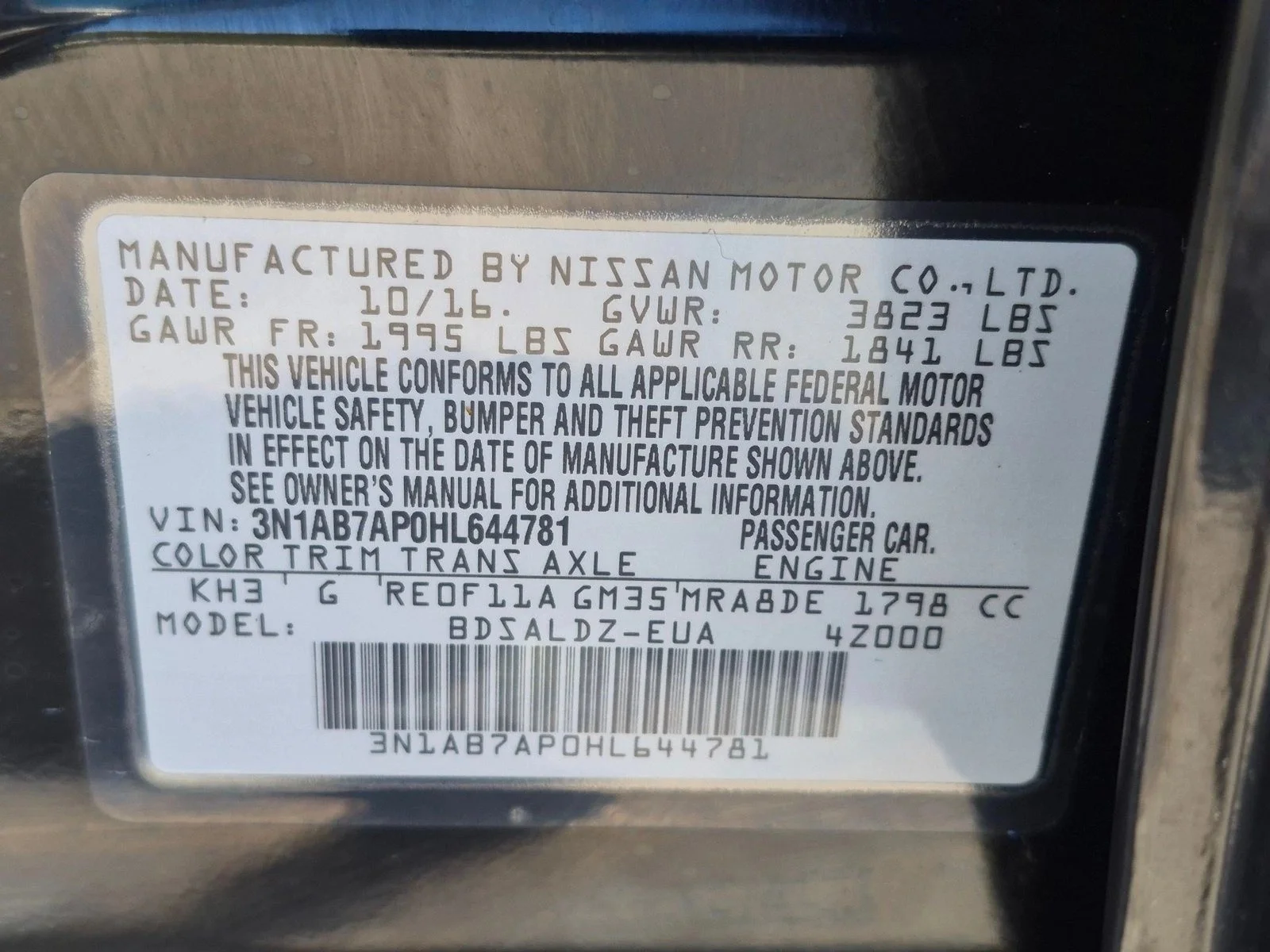 Used 2017 Super Black Nissan SV image 23