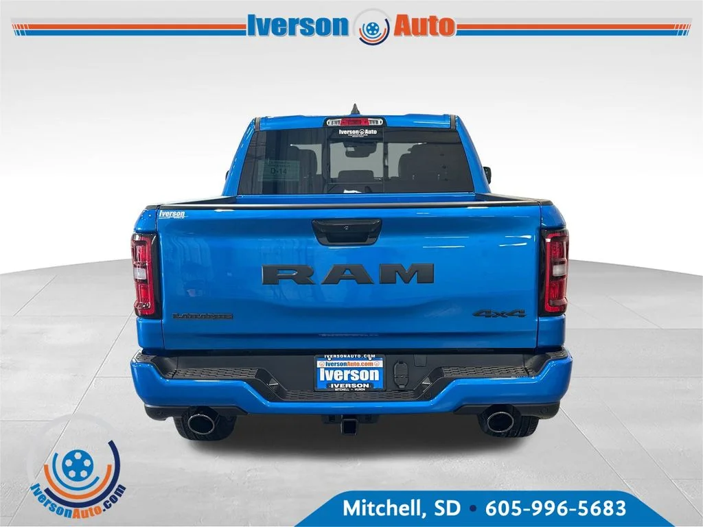 New 2026 Hydro Blue Pearl-Coat Exterior Paint RAM Laramie image 6