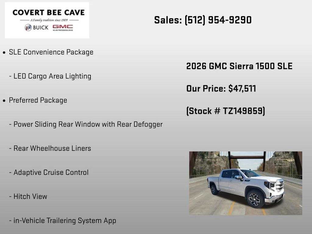 New 2026 Summit White GMC SLE image 30