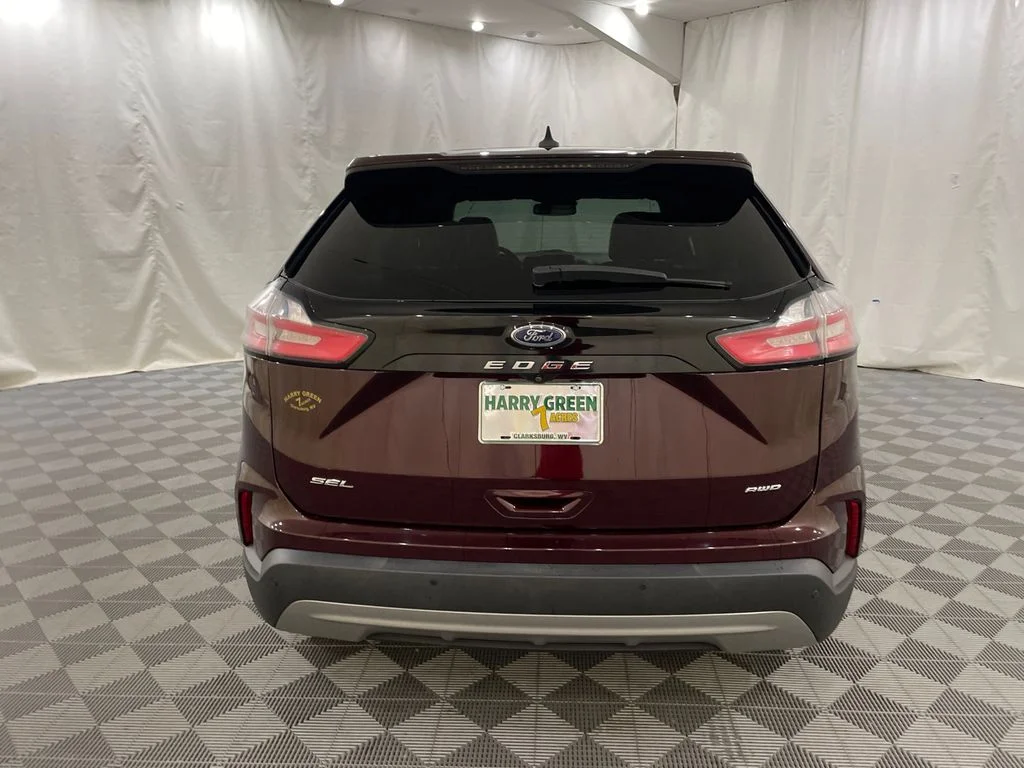 Used 2021 Burgundy Velvet Metallic Tinted Clearcoat Ford SEL image 6