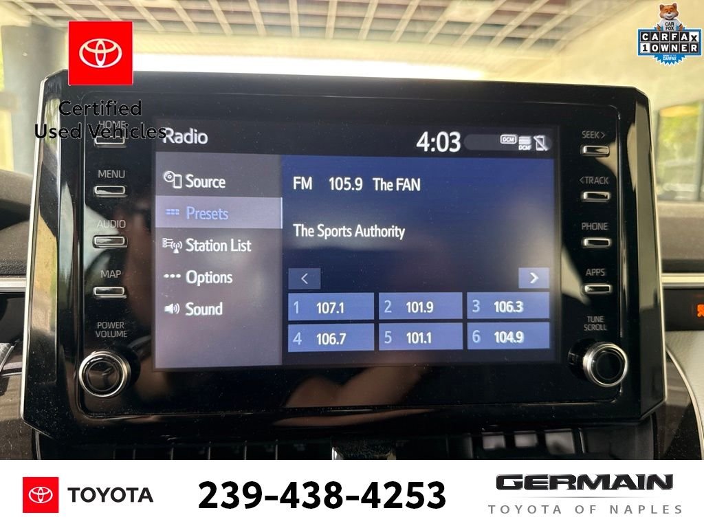 Certified Used 2020 Blue Toyota SE image 17
