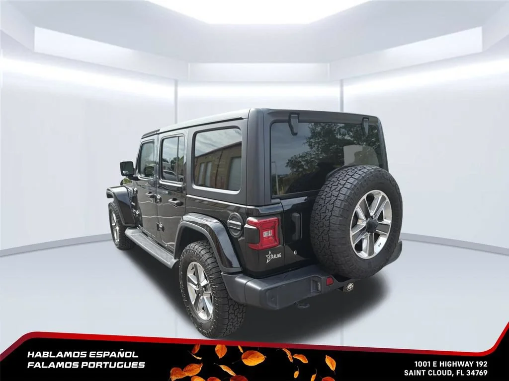 Used 2019 Black Jeep Sahara 4x4 image 4