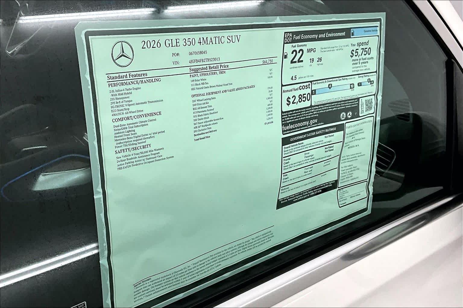 New 2026 Polar White Mercedes-Benz GLE 350 image 26